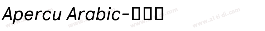 Apercu Arabic字体转换